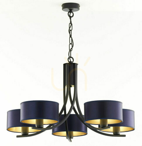 Check ARTHUR Chandelier Black 5xE27/15W