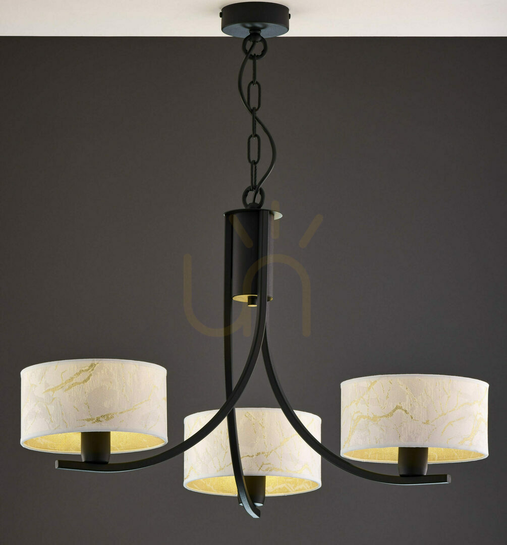 View ARTHUR Chandelier Black 3xE27/15W ARTHUR Chandelier Black 3xE27/15W