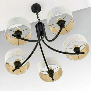 ARTHUR Chandelier Black 5xE27/15W small 5