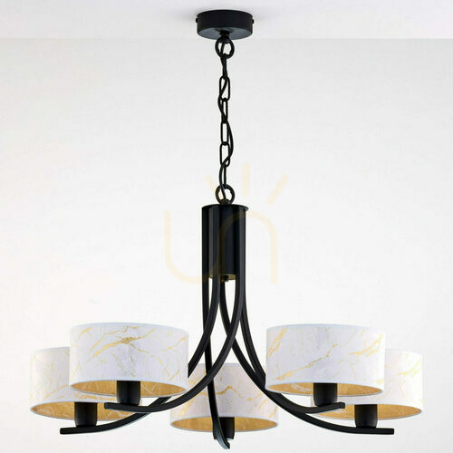 Check ARTHUR Chandelier Black 5xE27/15W