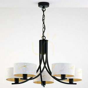 ARTHUR Chandelier Black 5xE27/15W small 0