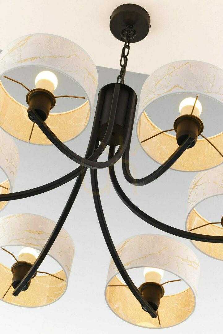 Check ARTHUR Chandelier Black 6xE27/15W ARTHUR Chandelier Black 6xE27/15W