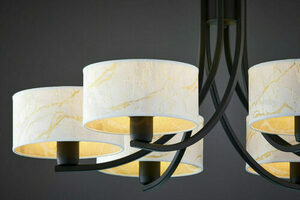 ARTHUR Chandelier Black 6xE27/15W 8 ARTHUR Chandelier Black 6xE27/15W small 8
