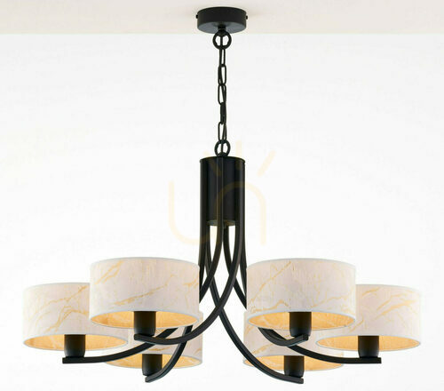 Check ARTHUR Chandelier Black 6xE27/15W