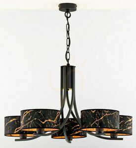 ARTHUR Chandelier Black 5xE27/15W 1 ARTHUR Chandelier Black 5xE27/15W small 1