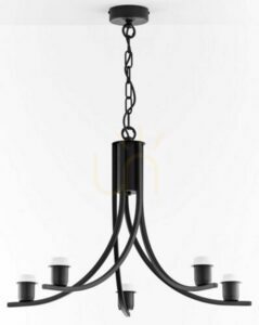 ARTHUR Chandelier Black 5xE27/15W 12 ARTHUR Chandelier Black 5xE27/15W small 12