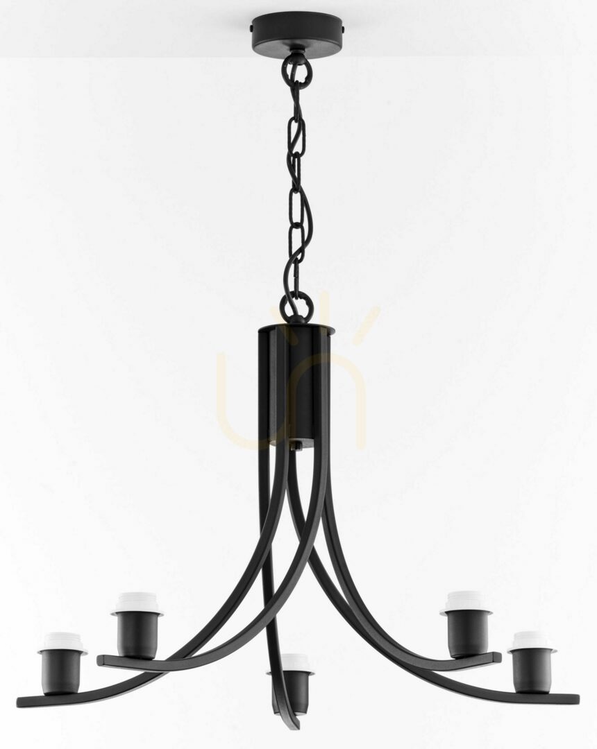 Preview ARTHUR Chandelier Black 5xE27/15W ARTHUR Chandelier Black 5xE27/15W