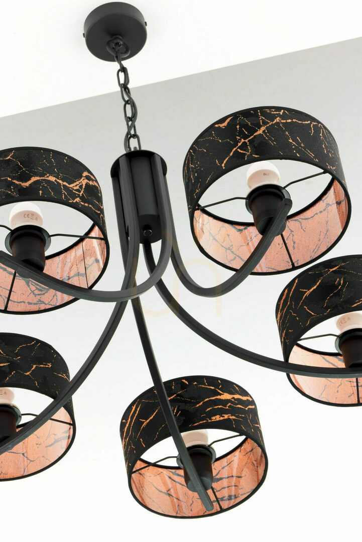 Check ARTHUR Chandelier Black 5xE27/15W ARTHUR Chandelier Black 5xE27/15W