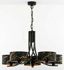 ARTHUR Chandelier Black 5xE27/15W 0 ARTHUR Chandelier Black 5xE27/15W small 0