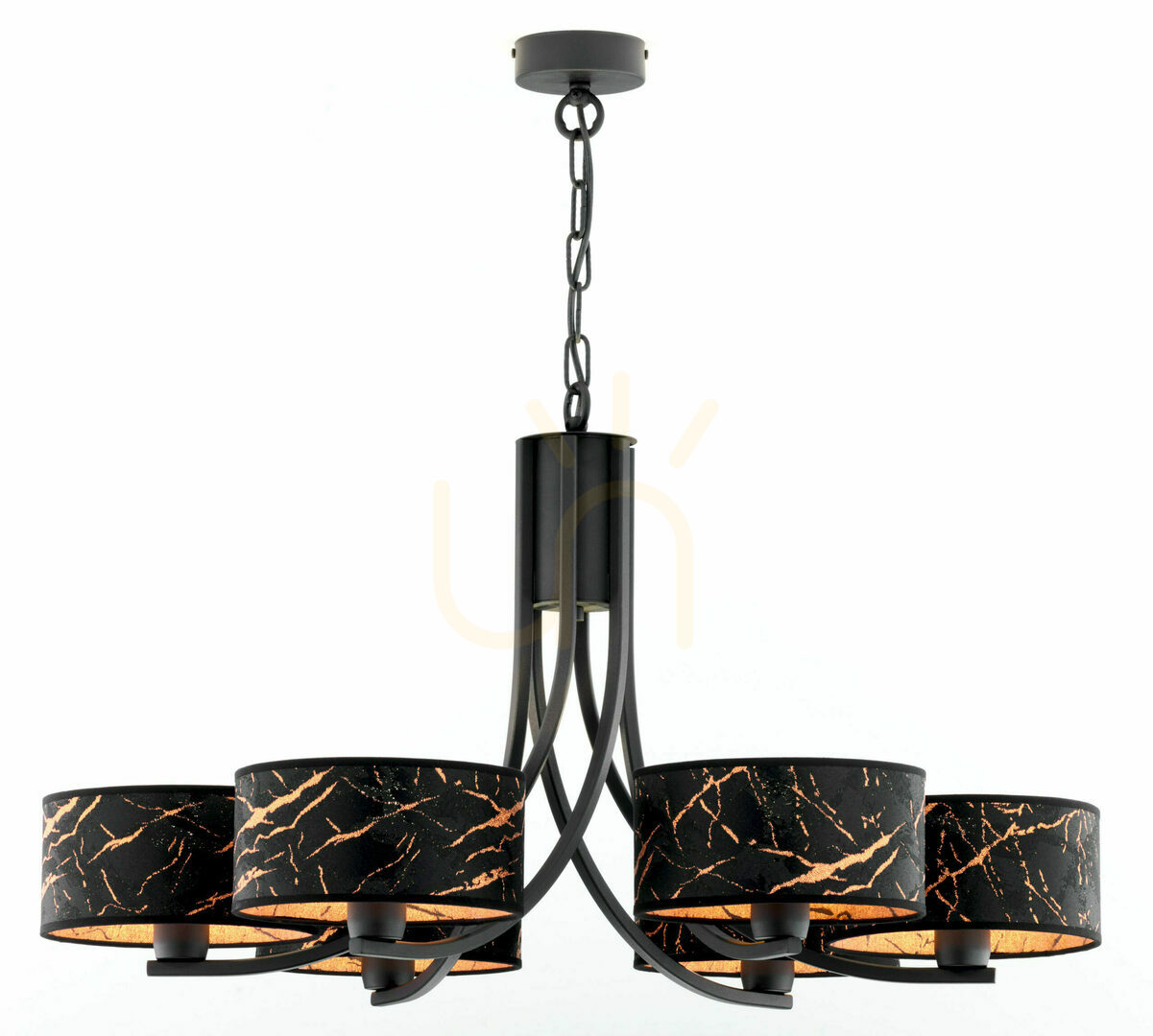 View ARTHUR Chandelier Black 6xE27/15W ARTHUR Chandelier Black 6xE27/15W