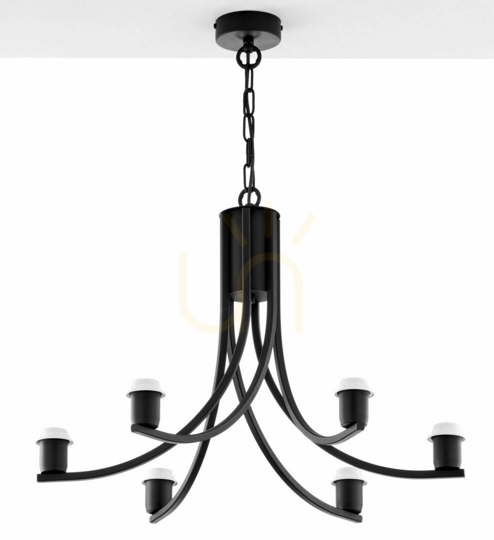 View ARTHUR Chandelier Black 6xE27/15W ARTHUR Chandelier Black 6xE27/15W