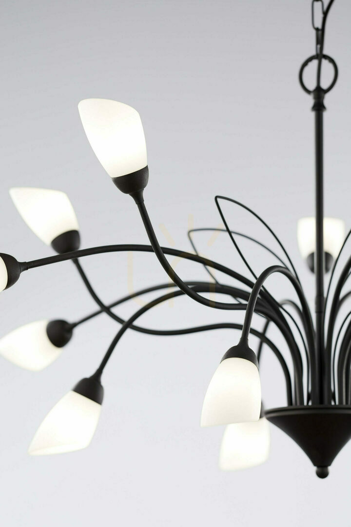 Check GLORIOSA Chandelier Black 15xG9/14W GLORIOSA Chandelier Black 15xG9/14W