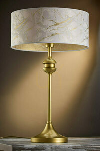 JUPITER KASZMIR 2112 table lamp, gold and white, 1×E27, 54 cm small 2