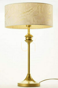 JUPITER KASZMIR 2112 table lamp, gold and white, 1×E27, 54 cm small 3