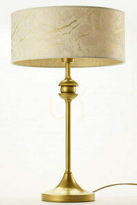 JUPITER KASZMIR 2112 table lamp, gold and white, 1×E27, 54 cm small 4