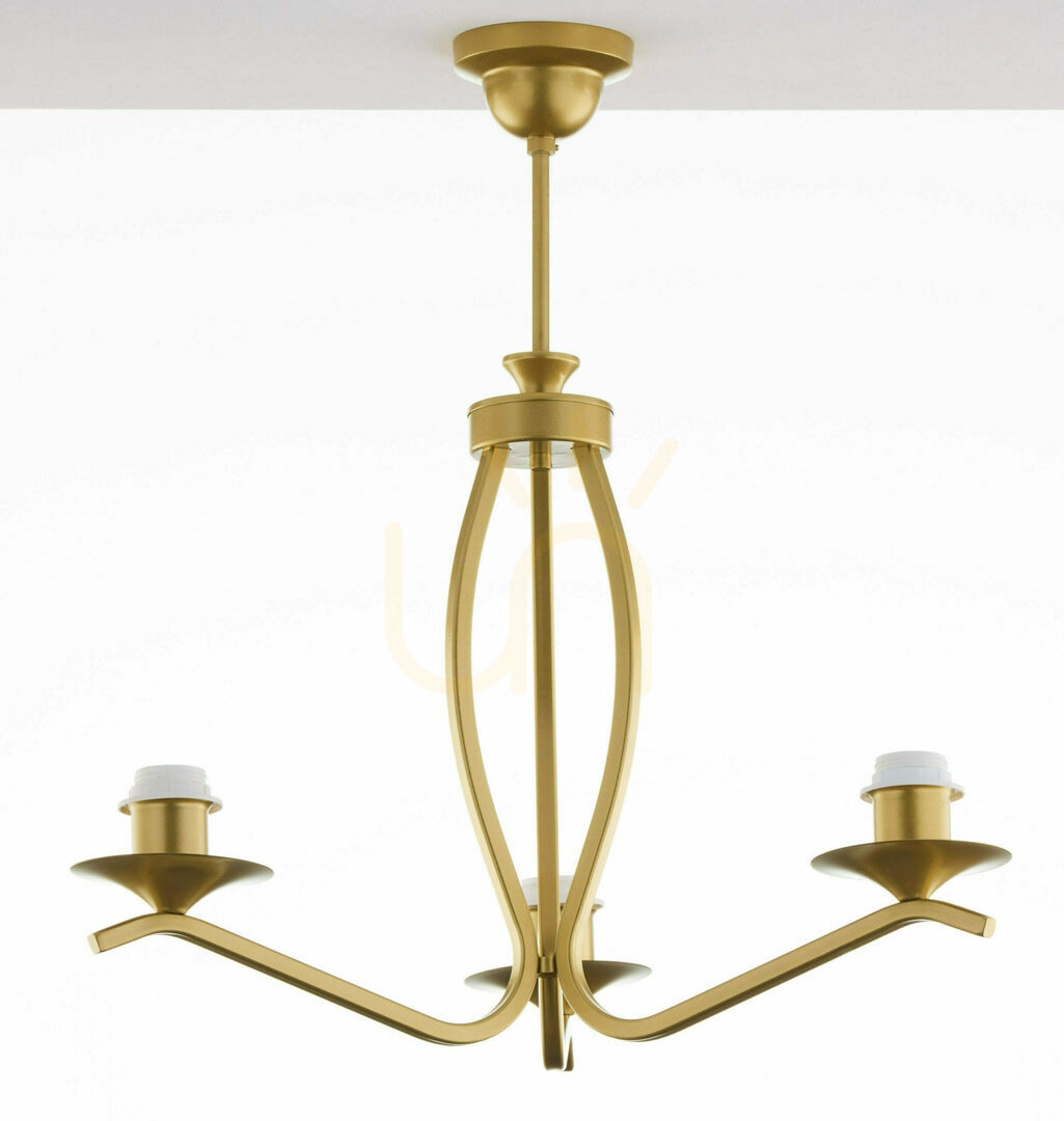 View KASZMIR Chandelier Gold 3xE27/15W KASZMIR Chandelier Gold 3xE27/15W