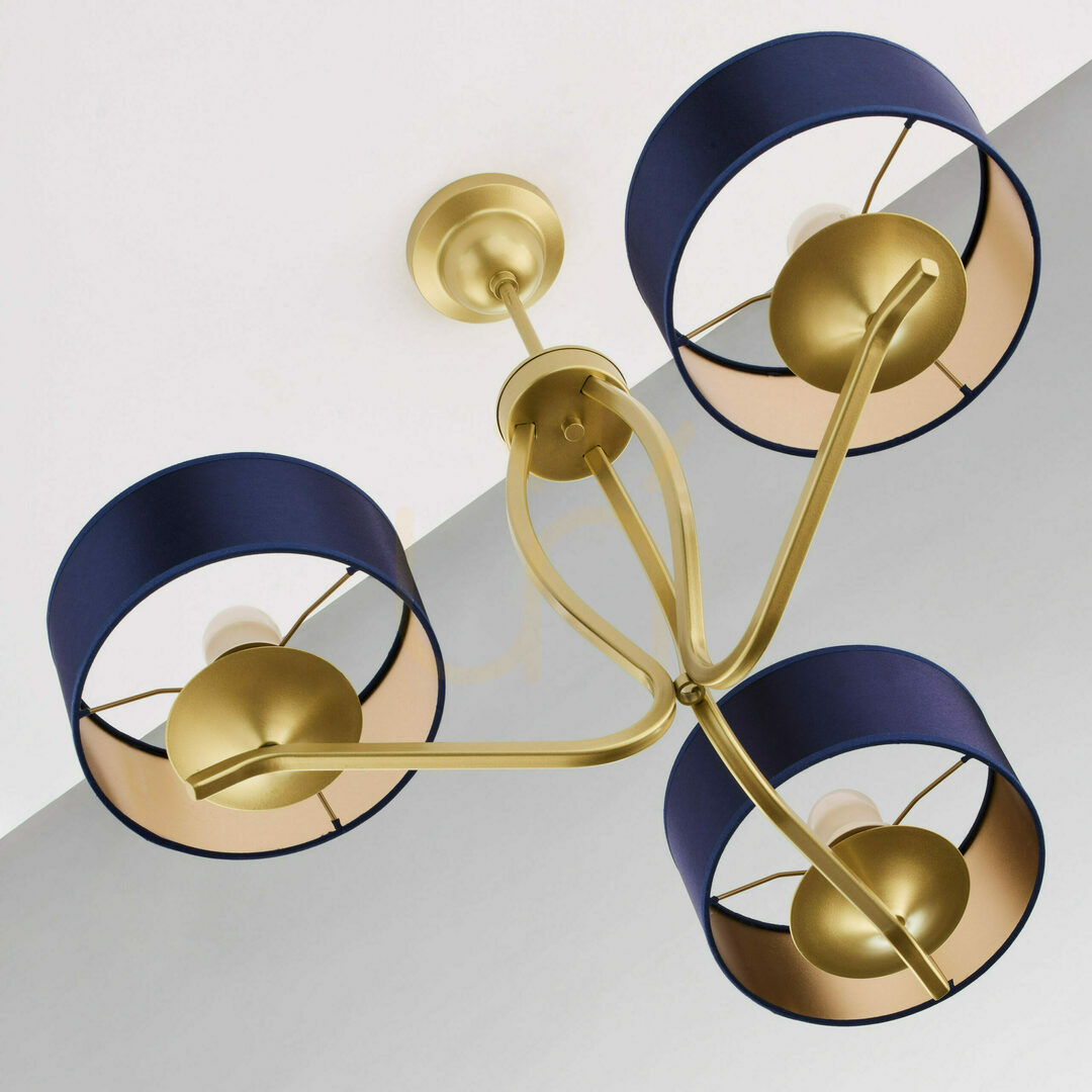 View KASZMIR Chandelier Gold 3xE27/15W KASZMIR Chandelier Gold 3xE27/15W