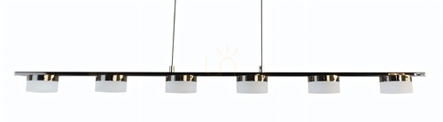 Check CASSIS six pendant lamp black 7066-702 Aviano