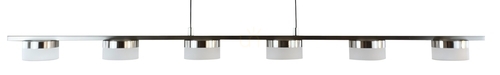 Check CASSIS nickel-mat pendant lamp six 7066-703 Aviano