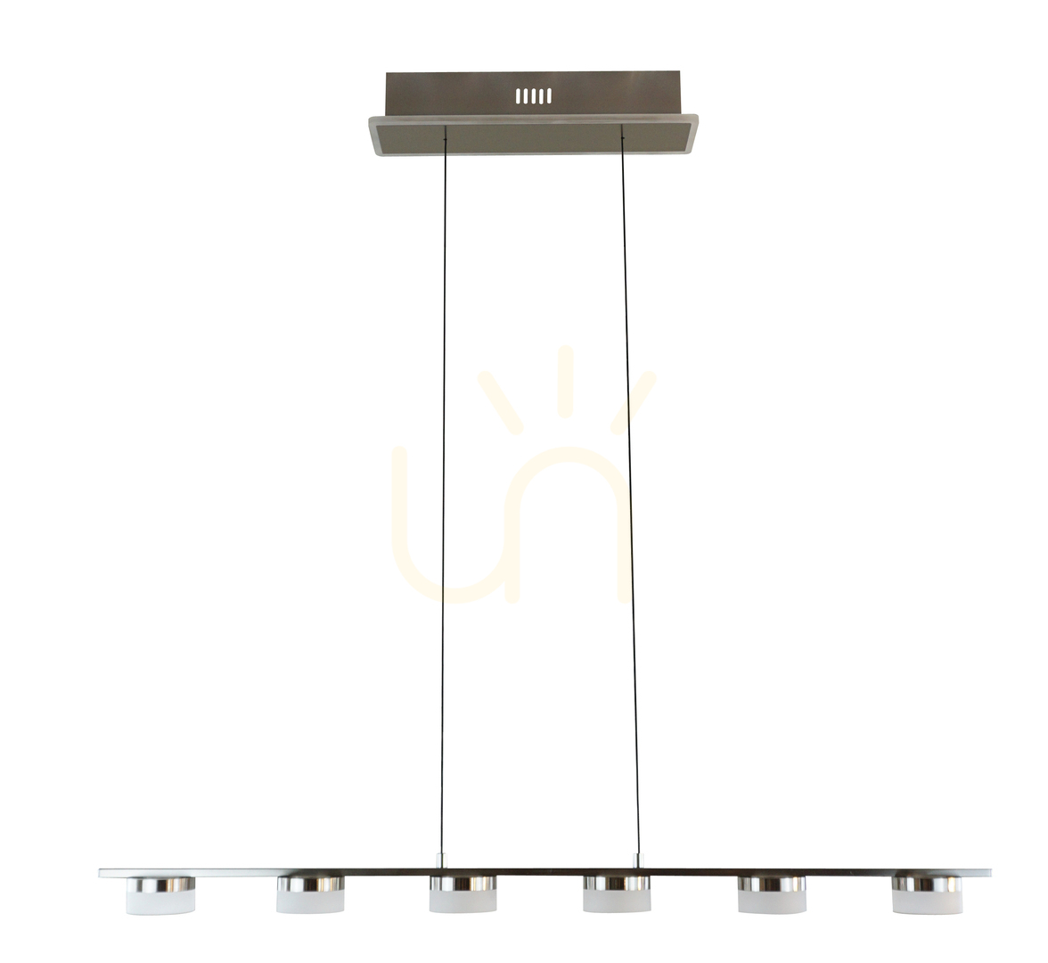 CASSIS Nickel-Matt-Pendelleuchte six 7066-703 Aviano