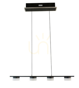 Aviano CASSIS 4-light pendant lamp, black chrome LED 7066-502 small 0