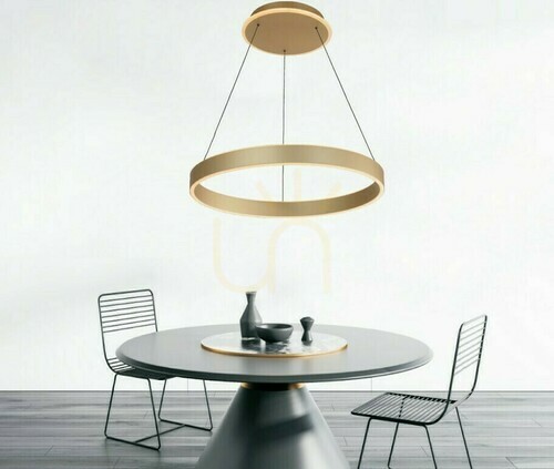 Check MARLING matte gold pendant lamp 6072-204 Aviano