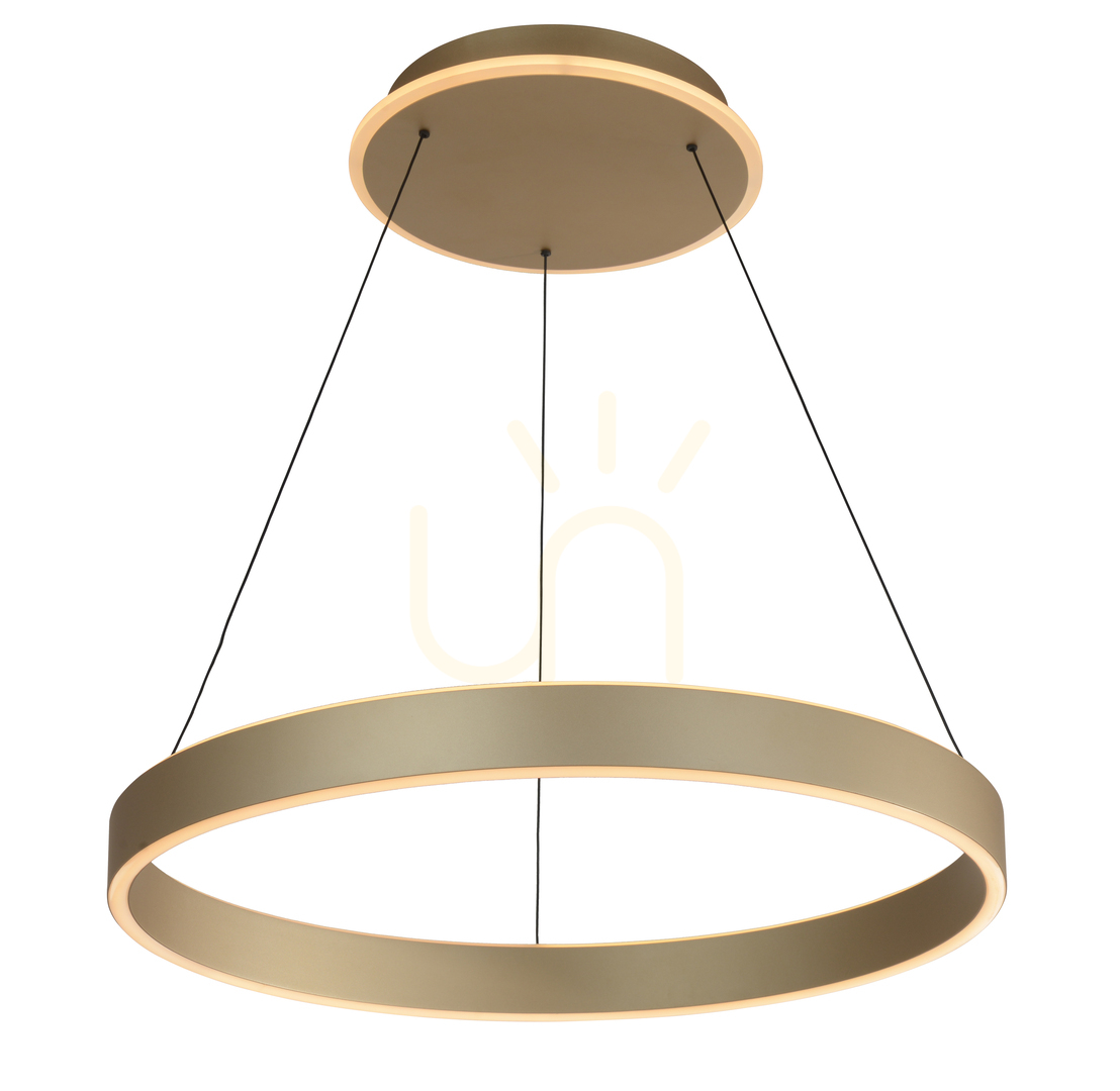 MARLING matte gold pendant lamp 6072-204 Aviano