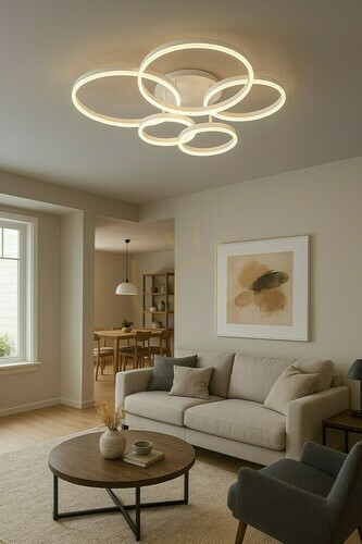 Check RAVELO ceiling lamp five 9055-508 Aviano
