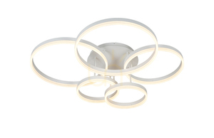 Aviano RAVELO 9055-508 five-light matt white LED ceiling light 70 W small 3