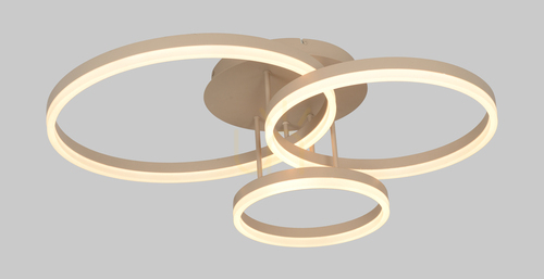 Check RAVELO triple ceiling lamp sand 9055-313 Aviano