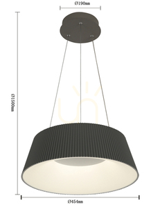 SELLA Anthracite pendant lamp 6222-0150 Aviano small 3