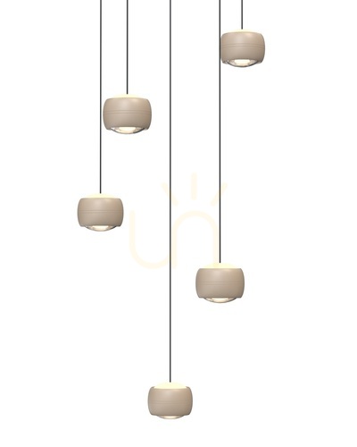 Check QUIBERON pendant lamp five 5039-513 Aviano