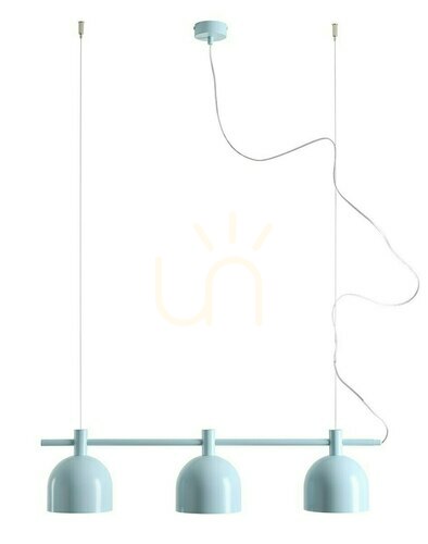 Check Pendant Light Aldex Beryl 3-Light Baby Blue Metal E27 976E_29