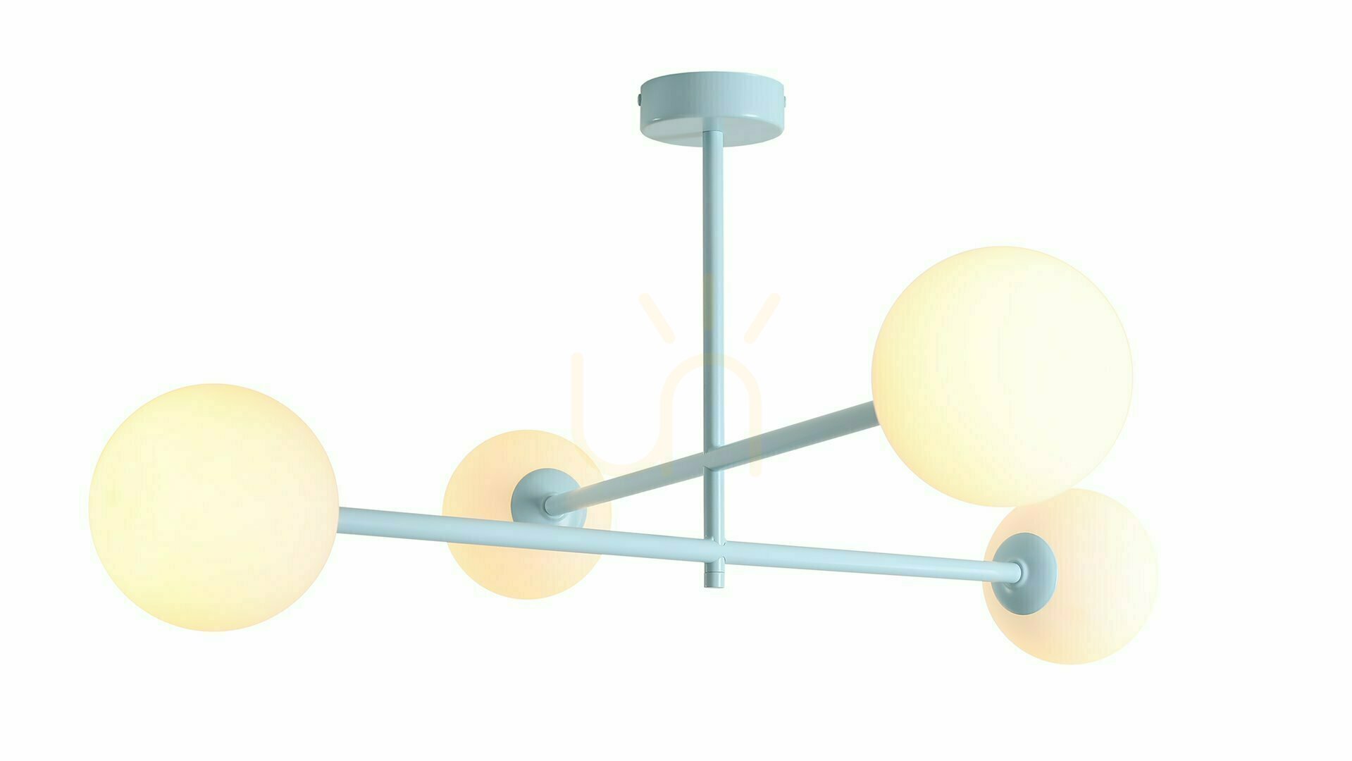 Plafon Aldex Pinne 4 Baby Blue metal glass E14 1080PL_L29