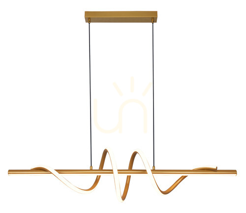 Check Pendant lamp Zuma Line VELENNE P241249402 gold 1xLED