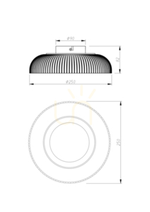 Ceiling light Zuma Line SOLVIA C230757601 black 1xLED 1 Ceiling light Zuma Line SOLVIA C230757601 black 1xLED small 1