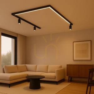 Set U LUNA-MAG magnetic surface-mounted lighting black small 2