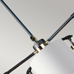Balance chandelier - 5 light sources - Black / Polished Nickel Elstead 4 Balance chandelier - 5 light sources - Black / Polished Nickel Elstead small 4