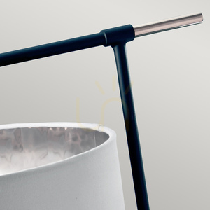 Elstead Balance E27 table lamp, black and polished nickel, white shade BALANCE-TL-BKPN small 4