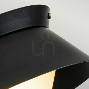 Bowtie Bathroom Flush Ceiling Light IP44 - 2 Lights - Matte Black Elstead small 3