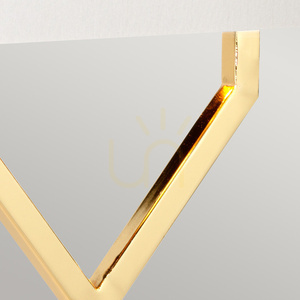Cross Table Lamp - Polished Gold with Ivory Shade Elstead small 2