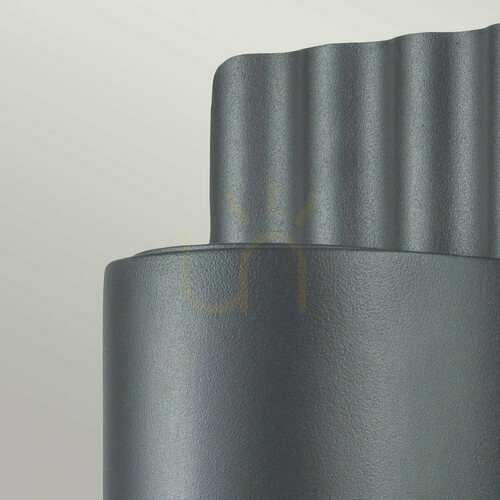 Check Dali outdoor wall lantern - 2 light sources GU10 - Grey Elstead