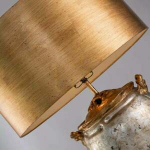Elstead Flambeau Jackson table lamp, antiqued silver and gold, 1×E27 small 6