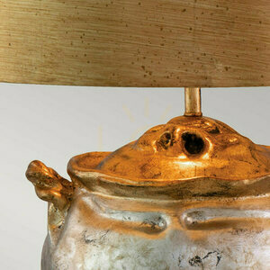 Elstead Flambeau Jackson table lamp, antiqued silver and gold, 1×E27 small 2