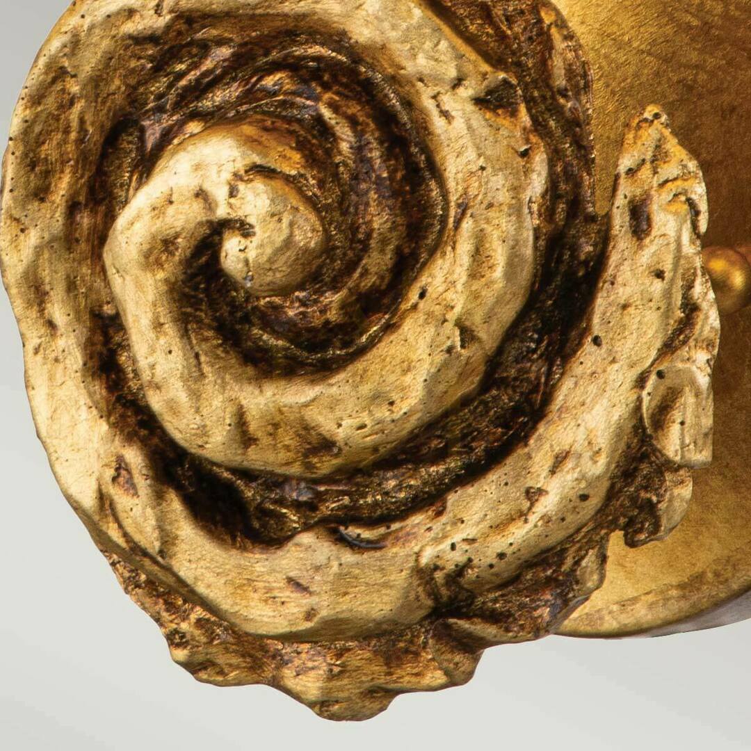 Preview Large Swirl wall lamp - 1 light source - Elstead Gold Petals Large Swirl wall lamp - 1 light source - Elstead Gold Petals