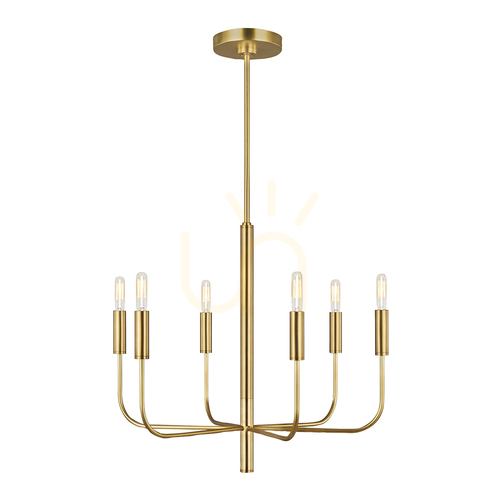 Check Brianna chandelier - 6 light sources - Oxidized brass Elstead