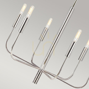 Brianna chandelier - 6 light sources - Polished nickel Elstead 3 Brianna chandelier - 6 light sources - Polished nickel Elstead small 3
