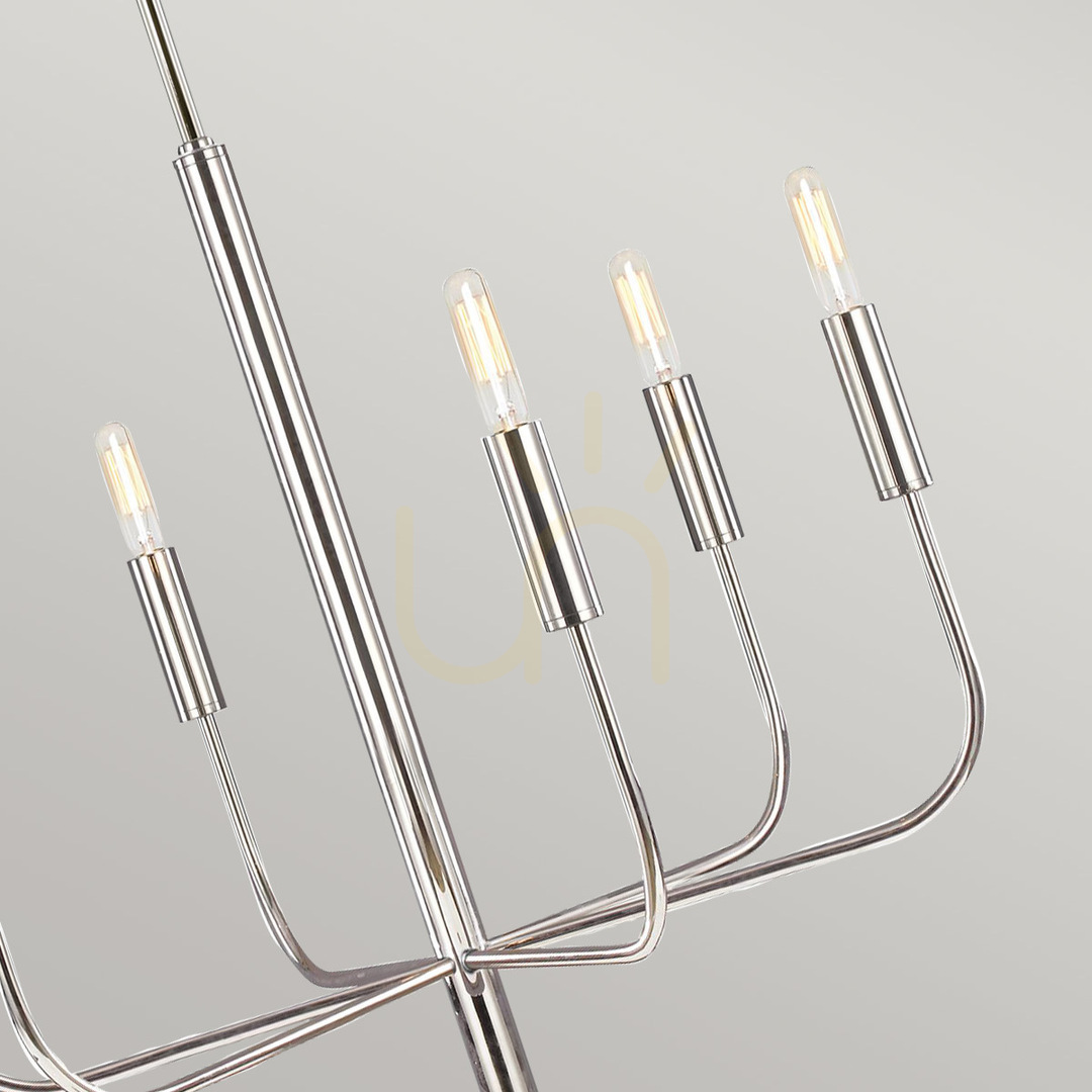 Show Brianna chandelier - 6 light sources - Polished nickel Elstead Brianna chandelier - 6 light sources - Polished nickel Elstead