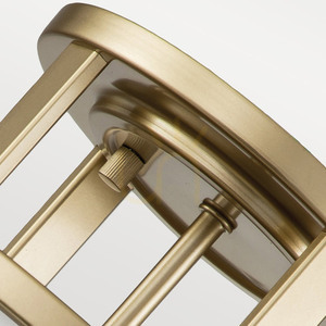 Fusion 3-light semi-flush ceiling light E27 – painted natural brass, opal glass – Feiss / Elstead small 2