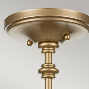 Pickering Lane semi-flame - 3 light sources - Natural brass Elstead 1 Pickering Lane semi-flame - 3 light sources - Natural brass Elstead small 1